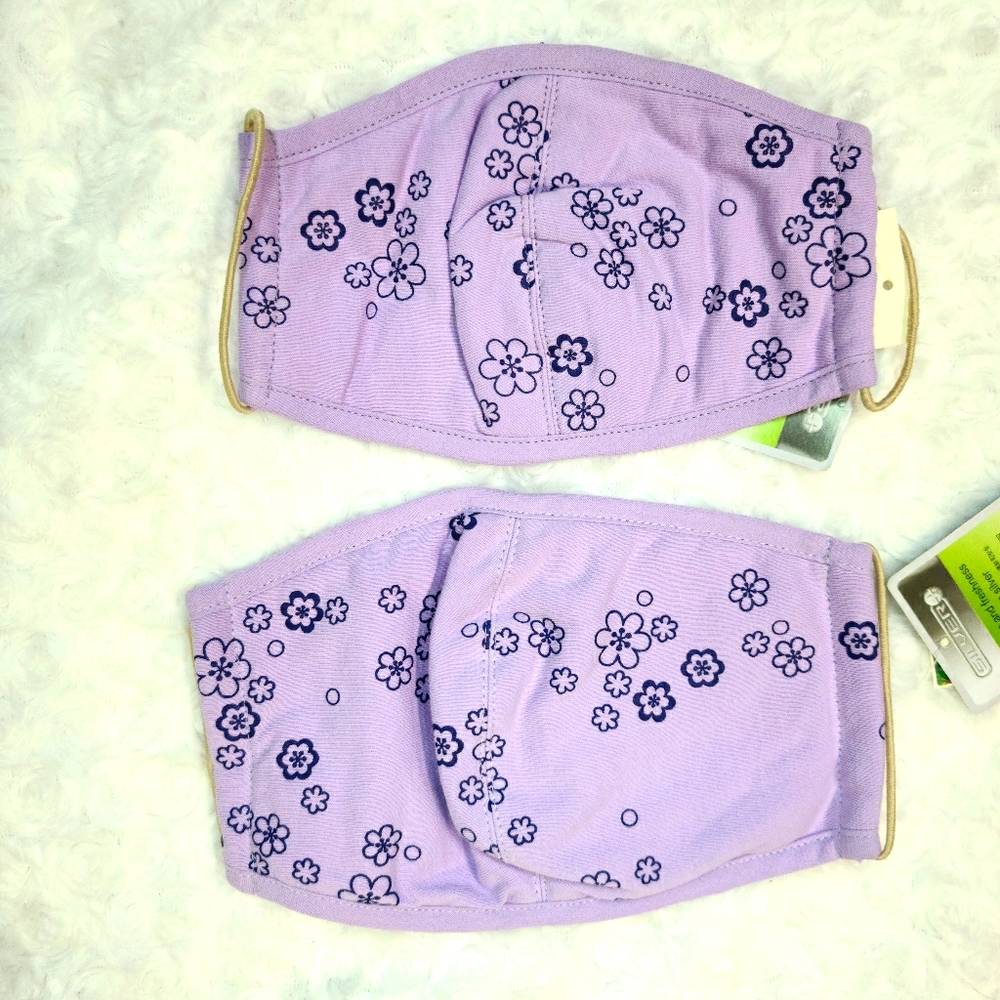 Set of mom and daughter flowers print Hikosen Mask